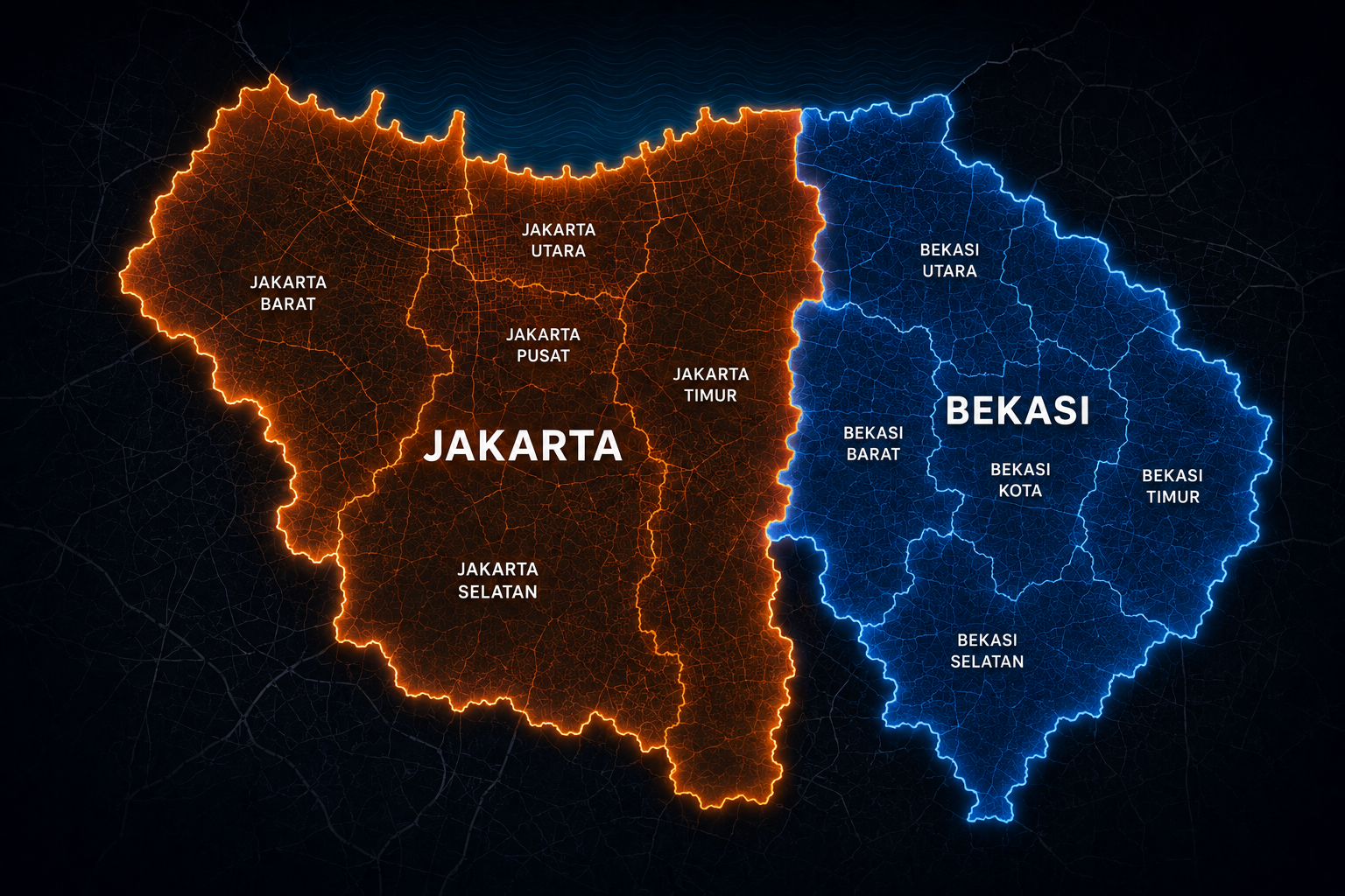 Area Layanan OkService.id - Jakarta & Bekasi